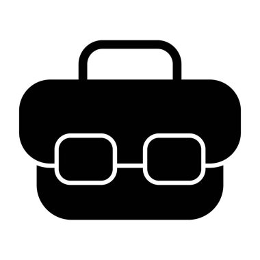 Modern b 'nin vektör illüstrasyonunda gözlük simgesi yok