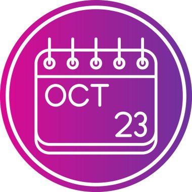 Takvim simgesi, vektör çizimi