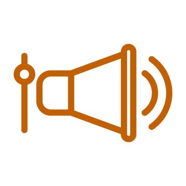 ses hoparlörü simgesi. Web için hoparlör vektör simgelerinin özet çizimi