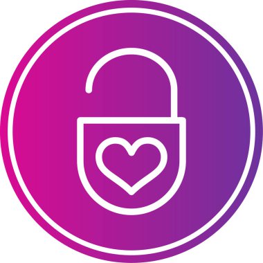 ikon vektör illüstrasyonunu kilitle