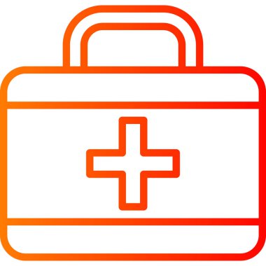 ilk yardım kiti vektör simgesi