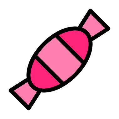 Şeker ikonu vektör illüstrasyonu