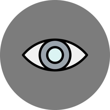 Göz simgesi, vektör illüstrasyonu