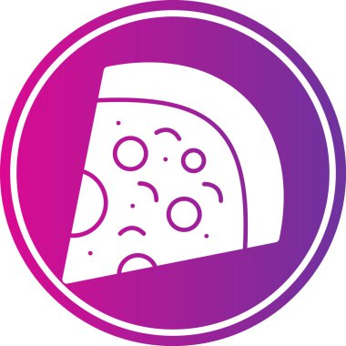 Pizza simgesinin vektör illüstrasyonu