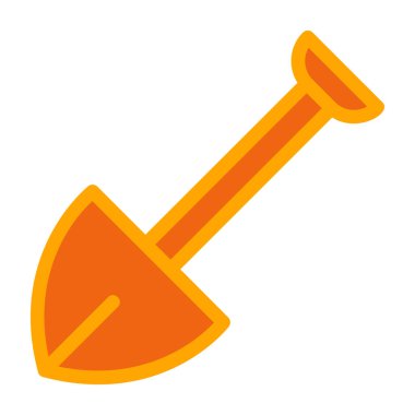 Bir kürek simgesinin vektör çizimi