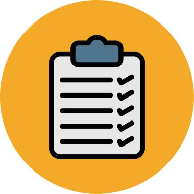 vektör panosu simgesi, basit illüstrasyon