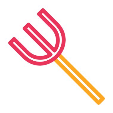 Mutfak çatalı vektör simgesi