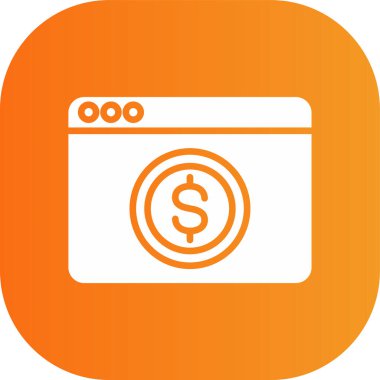 Vektör para web simgesi