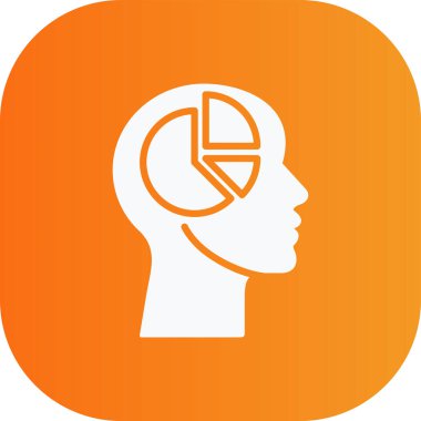 Güzel Beyin Vektörü Glyph simgesi