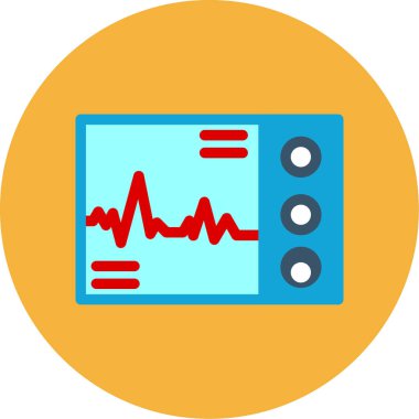 kardiyogram modern simge vektör çizimi