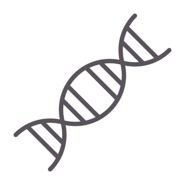 DNA simgesi. Sıra tarzı. doğrusal vektör simgesi