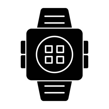 vektör glyph düz simgesini izle