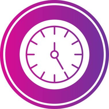 Saat. Web simgesi basit illüstrasyon