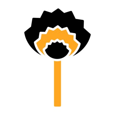 Kağıt ağacında simge etiketi gerçekçi tasarımı