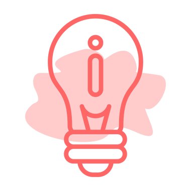 Ampul simgesi. vektör illüstrasyonu