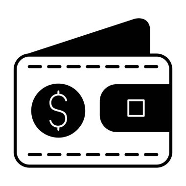 Dolar kart vektör simgesi