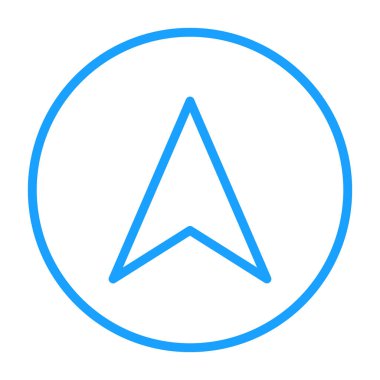 pusula vektörü ince çizgi simgesi