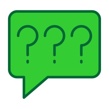 soru işaretli konuşma balonu