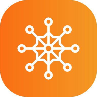 Eşsiz kar tanesi vektör simgesi