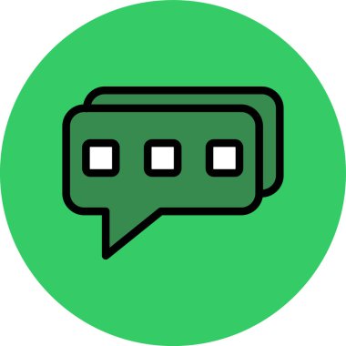 Konuşma baloncukları. Basit vektör simgesi