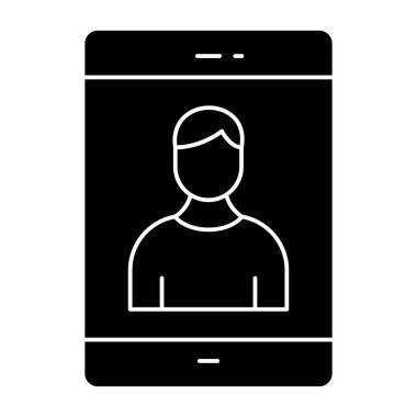 akıllı telefon vektörü ince çizgi simgesi