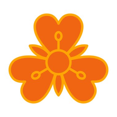 çiçek simgesi vektör illüstrasyonu