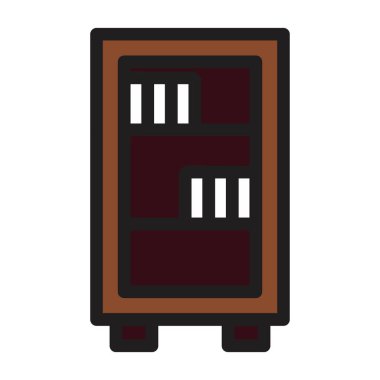 slot makinesi simgesi. Web için kumarhane slot vektör simgesinin basit illüstrasyonu