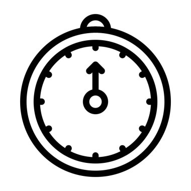 Saat. Web simgesi basit tasarım