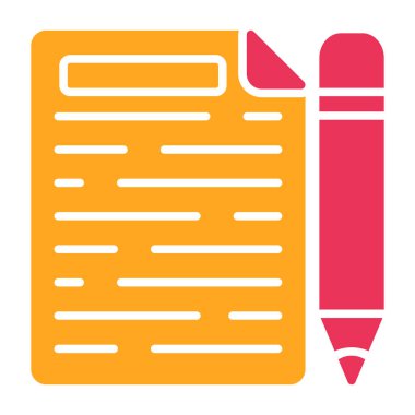 belge simgesi vektör illüstrasyonu