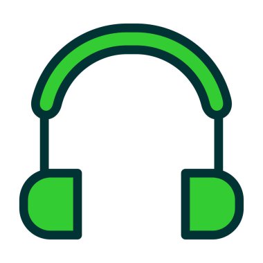 kulaklık simgesi vektör illüstrasyonu