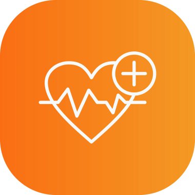 vektör kalp hızı simgesi
