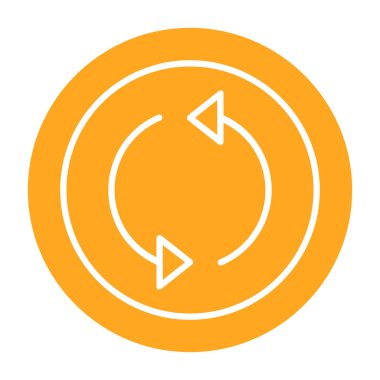 Ok. Web simgesi basit illüstrasyon