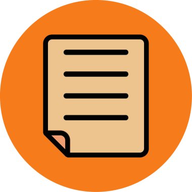 belge simgesi. vektör illüstrasyonu