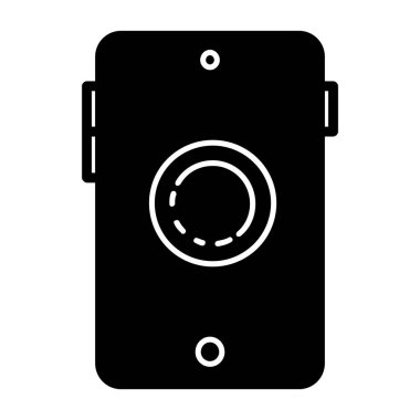 Kamera simgesi. Kamera vektör simgesi web için basit çizimi