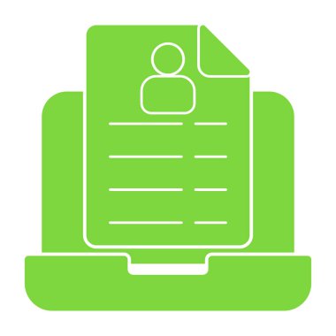 Belge. Web simgesi basit illüstrasyon