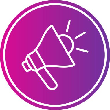 Konuşmacı. Web simgesi basit illüstrasyon