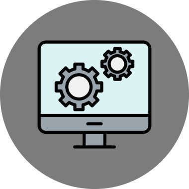 Ağ simgesi. Basit resimleme