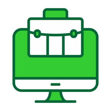 Bir valizin vektör çizimi, seyahat simgesi