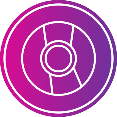 Tek bir simgenin vektör illüstrasyonu