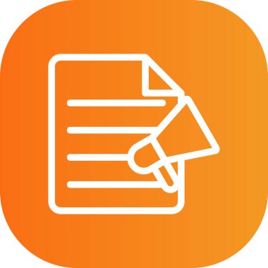 Belge simgesinin vektör illüstrasyonu