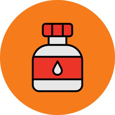 şişe simgesi, vektör illüstrasyonu