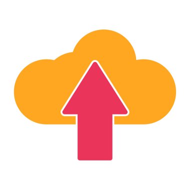 bulut vektör simge yüklemek.