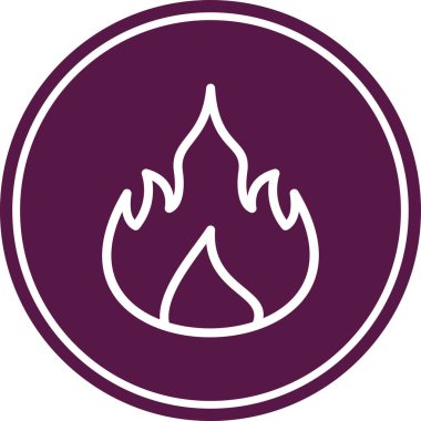 Yakacak odun simgesinin vektör illüstrasyonu