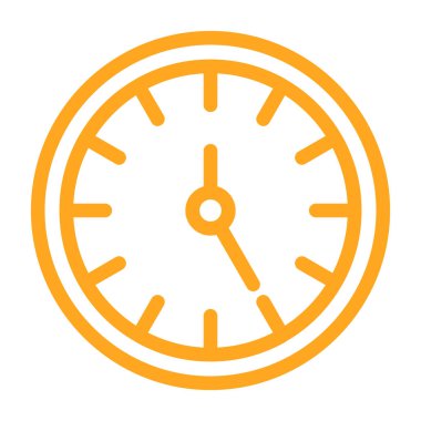 Saat saat simgesi, vektör çizim