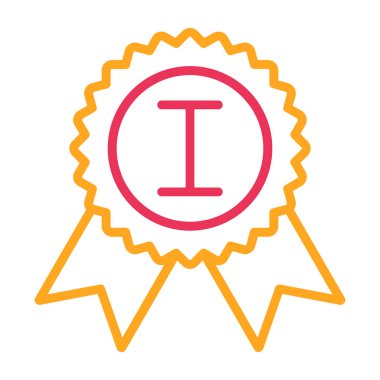 Madalya ikon vektör illüstrasyonu