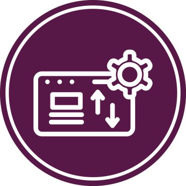 seo modern simgesinin vektör illüstrasyonu