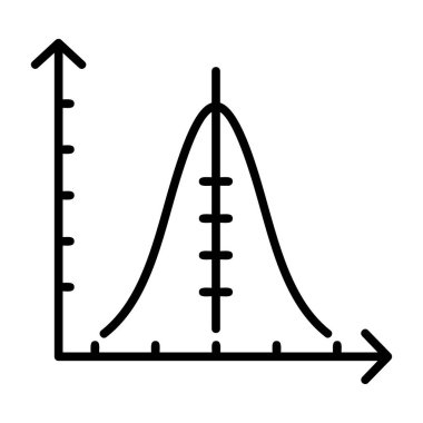 Basit bir istatistik simgesinin vektör çizimi