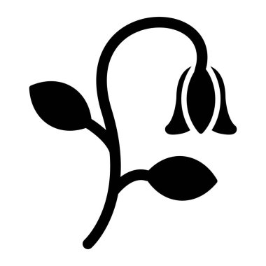 Çiçek vektör satırı simgesi