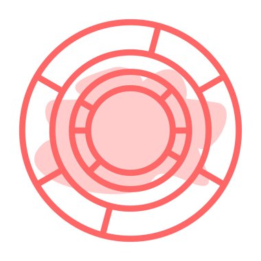 Hedef simgesi, basit vektör illüstrasyonu