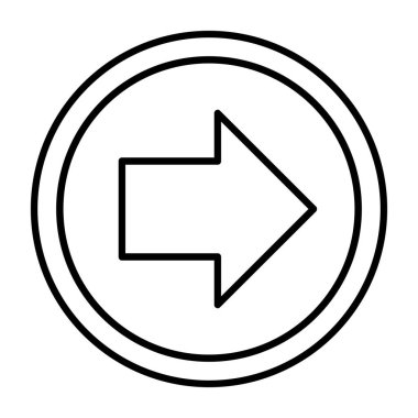 ok simgesi vektör illüstrasyonu